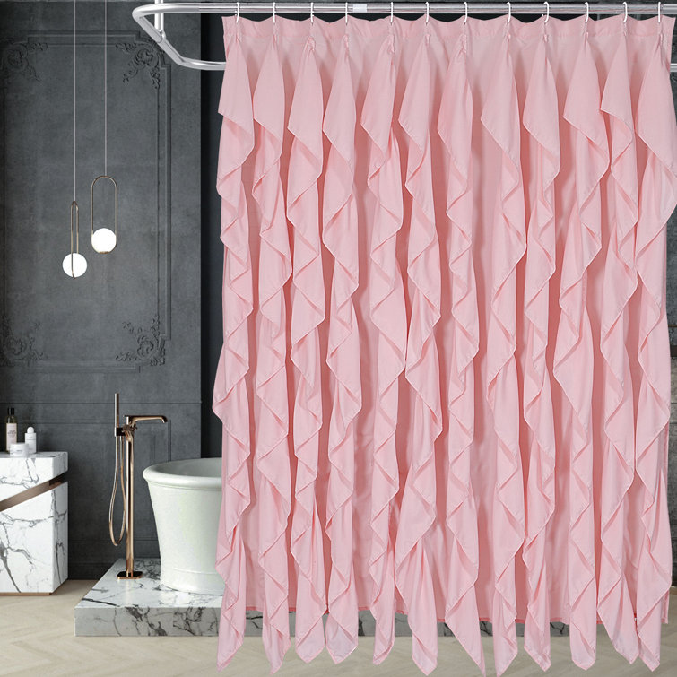House of Hampton® Partain Solid Color Single Shower Curtain & Reviews